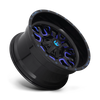Felga aluminiowa D645 Stroke Gloss Black Blue Tinted Clear Fuel