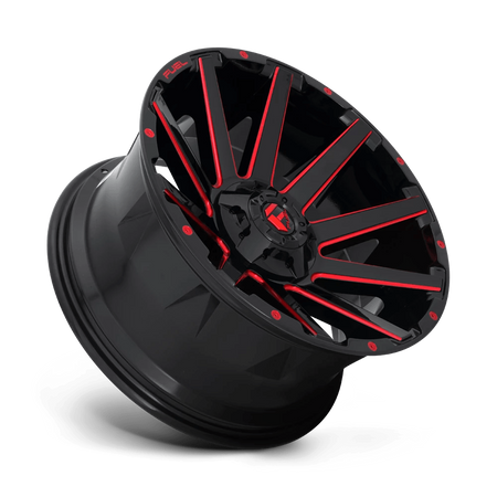 Felga aluminiowa D643 Contra Gloss Black RED Tinted Clear Fuel