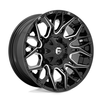 Felga aluminiowa D769 Twitch Glossy Black Milled Fuel