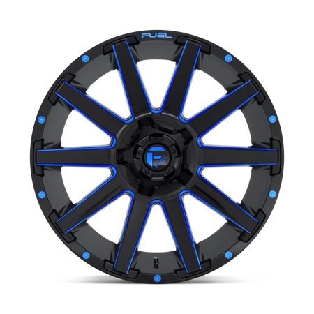 Felga aluminiowa D644 Contra Gloss Black Blue Tinted Clear Fuel