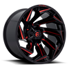 Felga aluminiowa D755 Reaction Gloss Black Milled W/ RED Tint Fuel
