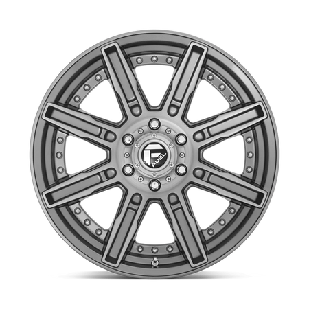 Felga aluminiowa D710 Rogue Platinum Brushed GUN Metal Tinted Clear Fuel