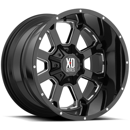 Felga aluminiowa XD825 Buck 25 Gloss Black Milled XD Series