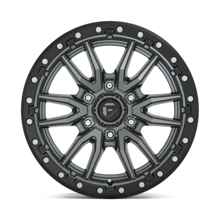 Felga aluminiowa D680 Rebel Matte GUN Metal Black Bead Ring Fuel