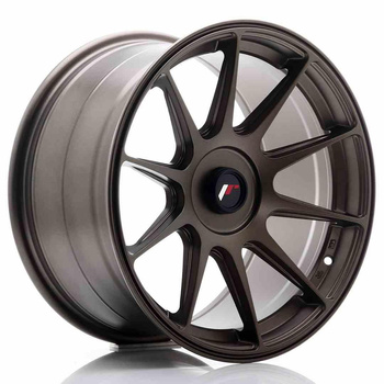 JR Wheels JR11 17x9 ET25-35 Blank Matt Bronze