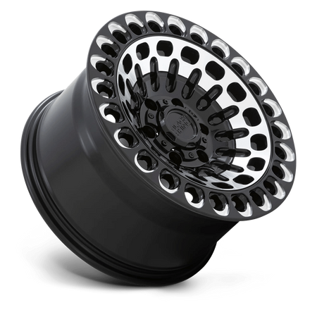 Felga aluminiowa Gloss Black W/ Machined Face & Milling Labyrinth Black Rhino