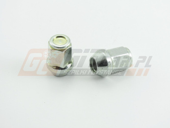 Nakrętka kryta 1/2" UNF x35mm stożek k.19 ocynk