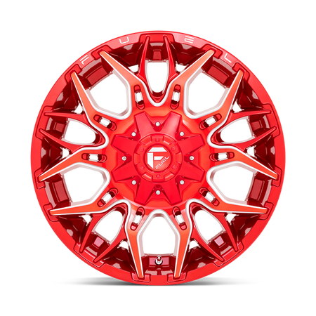Felga aluminiowa D771 Twitch Candy RED Milled Fuel