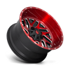 Felga aluminiowa D691 Triton Candy RED Milled Fuel