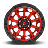 Felga aluminiowa D695 Covert Candy RED Black Bead Ring Fuel