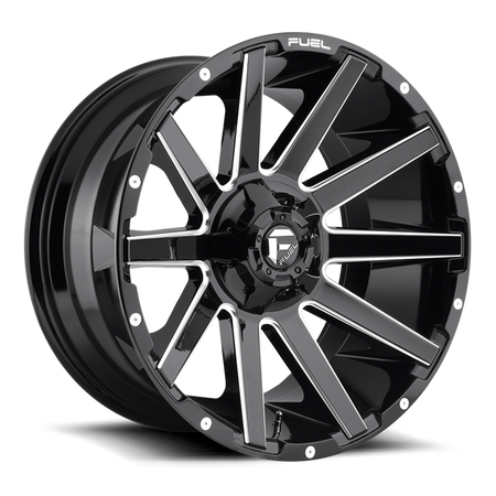 Felga aluminiowa D615 Contra Gloss Black Milled Fuel