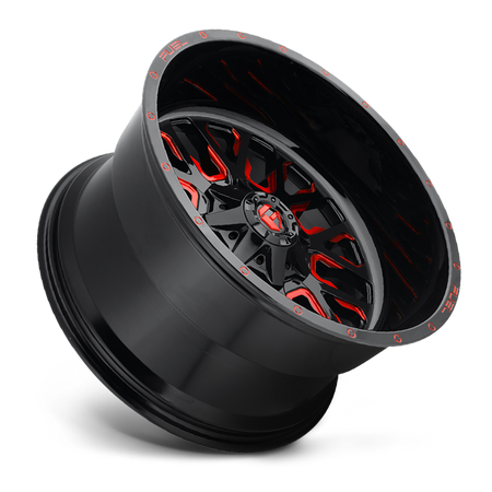 Felga aluminiowa D612 Stroke Gloss Black/Red Tinted Clear Fuel