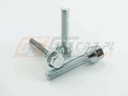 Śruby do felg M12x1,25x55mm stożek klucz 17