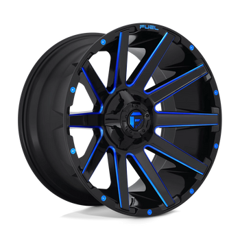 Felga aluminiowa D644 Contra Gloss Black Blue Tinted Clear Fuel