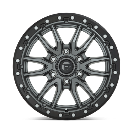 Felga aluminiowa D680 Rebel Matte GUN Metal Black Bead Ring Fuel