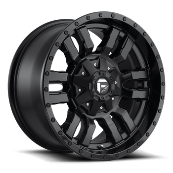 Felga aluminiowa D596 Sledge Matte Black Gloss Black LIP Fuel