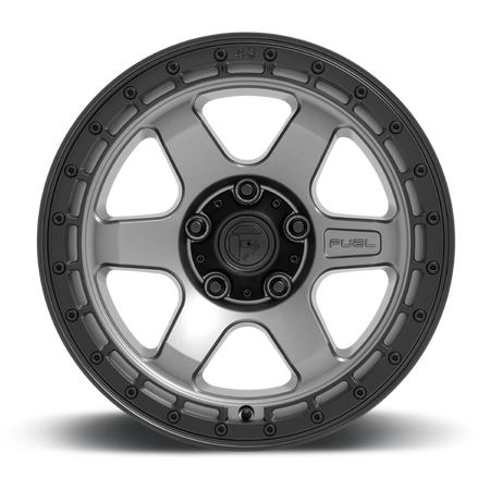 Felga aluminiowa D752 Block Matte Gunmetal W/ Black Ring Fuel