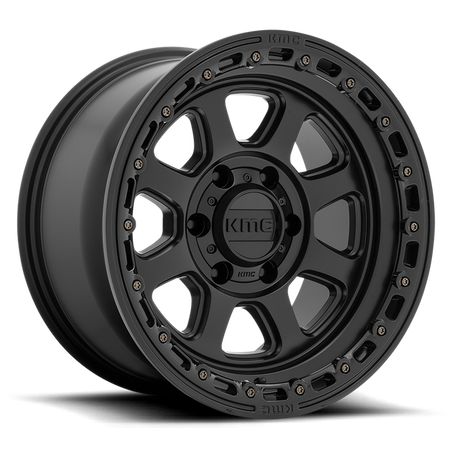 Felga aluminiowa KM548 Chase Satin Black W/ Gloss Black LIP KMC