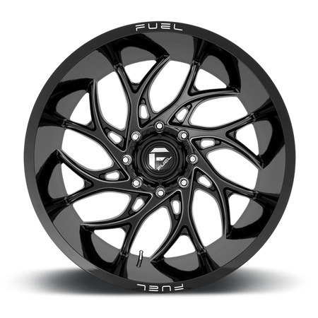 Felga aluminiowa D741 Runner Gloss Black Milled Fuel