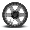 Felga aluminiowa D752 Block Matte Gunmetal W/ Black Ring Fuel