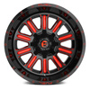 Felga aluminiowa D621 Hardline Gloss Black Red Tinted Clear Fuel