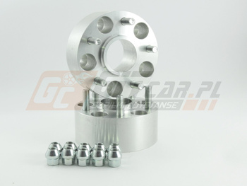 Dystanse przykręcane Mitsubishi Hyundai Kia Mazda Jeep Peugeot Chrysler 80mm 5x114,3 67,1