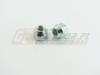 Nakrętka przelotowa niska M12x1,5x17mm stożek k.19