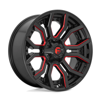 Felga aluminiowa D712 Rage Gloss Black RED Tinted Clear Fuel