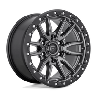 Felga aluminiowa D680 Rebel Matte GUN Metal Black Bead Ring Fuel