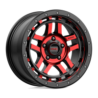 Felga aluminiowa KM540 Recon Gloss Black Machined W/ RED Tint KMC