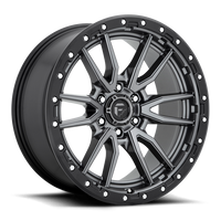 Felga aluminiowa D680 Rebel 6 Matte Gun Metal/Black Ring Fuel