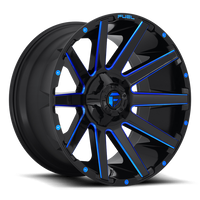 Felga aluminiowa D644 Contra Gloss Black/Blue Tinted Clear Fuel