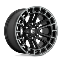 Felga aluminiowa D720 Heater Matte Black Double Dark Tint Machined Fuel