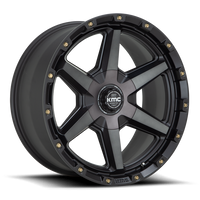 Felga aluminiowa KM101 Tempo Satin Black W/ Gray Tint KMC