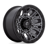 Felga aluminiowa D825 Traction Matte Gunmetal W/ Black Ring Fuel