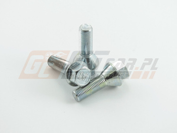 Śruby do felg M12x1,25x30mm stożek klucz 17
