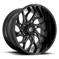 Felga aluminiowa D741 Runner Gloss Black Milled Fuel