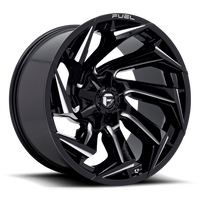 Felga aluminiowa D753 Reaction Gloss Black Milled Fuel