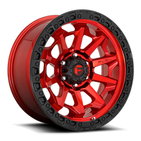 Felga aluminiowa D695 Covert Candy RED Black Bead Ring Fuel